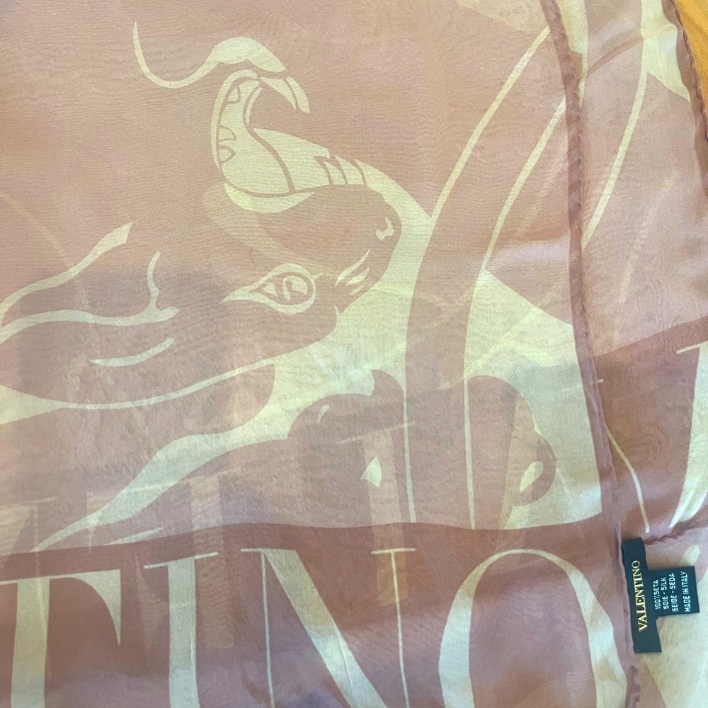 Valentino 100% silk scarf